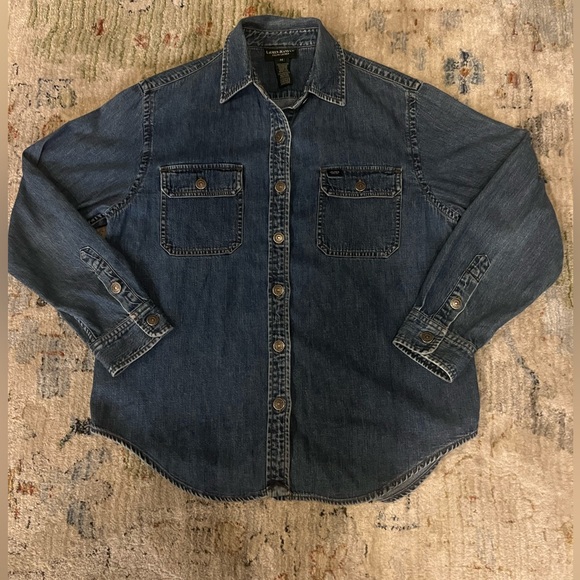 Ralph Lauren Tops - Lauren Jeans Co Ralph Lauren 90s Blue Denim Shirt M